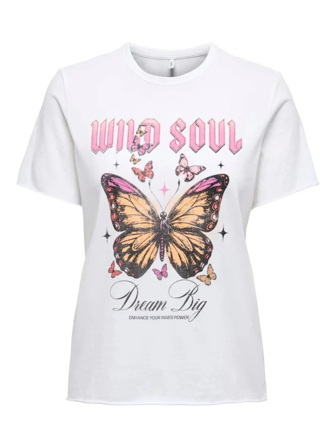 Camiseta ONLY Lucy Wild Soul Blanco | Bicos de Fío