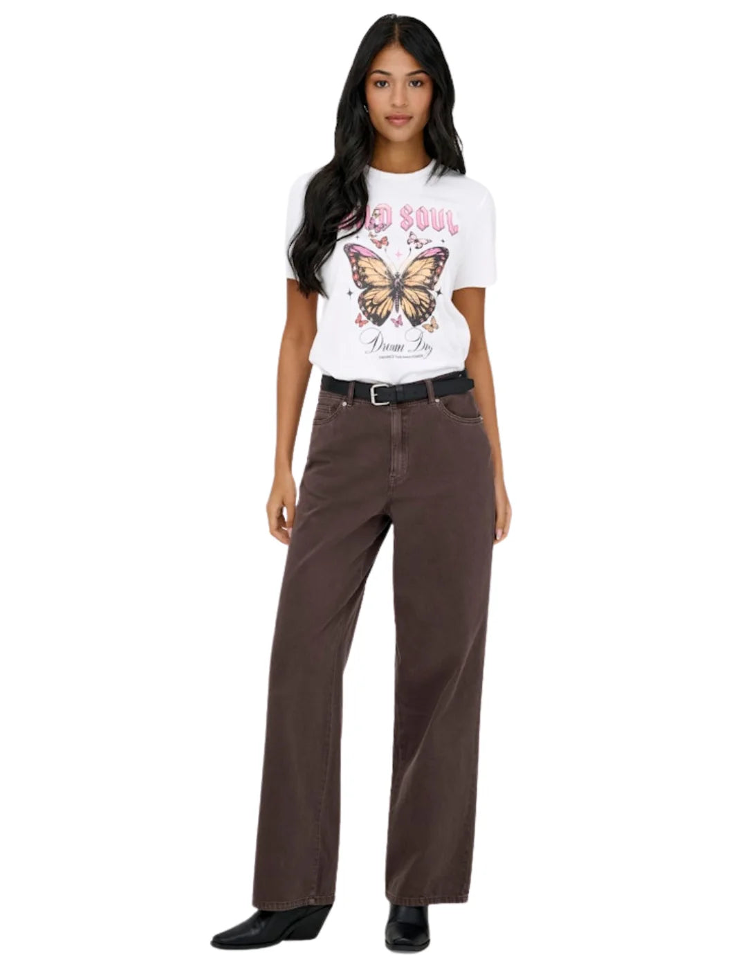 Camiseta ONLY Lucy Wild Soul Blanco | Bicos de Fío