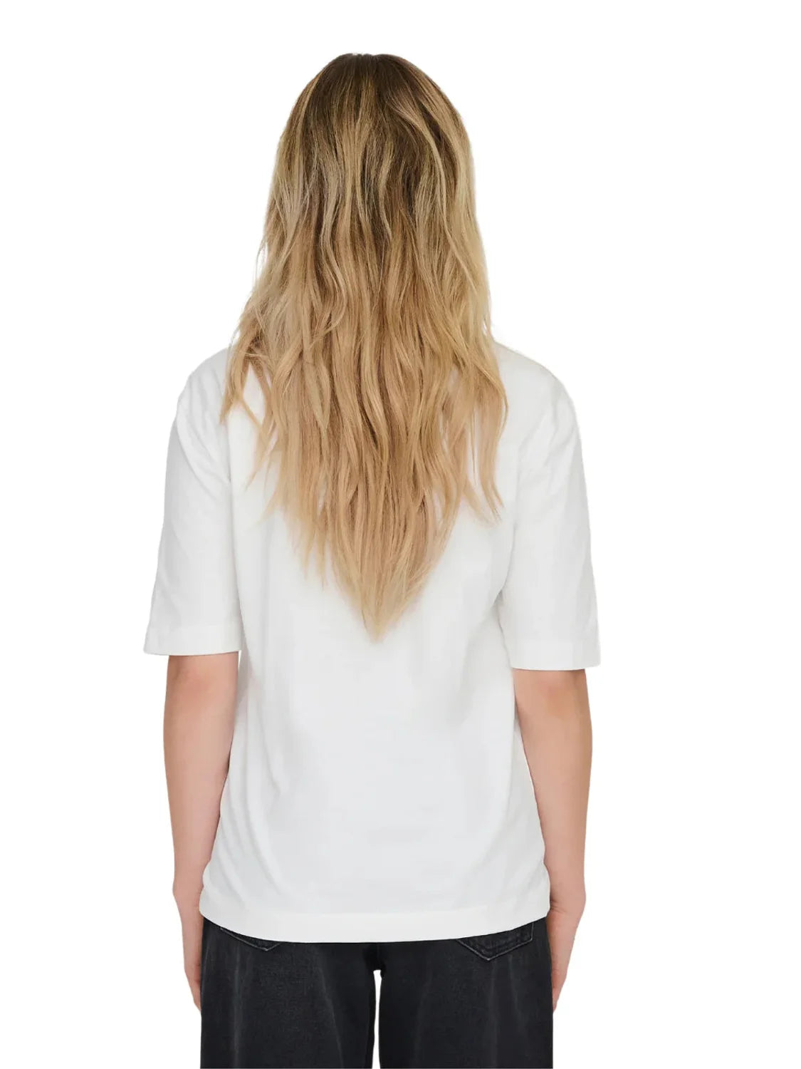 Camiseta Only Onlkate Perfume Blanco | Bicos de Fío