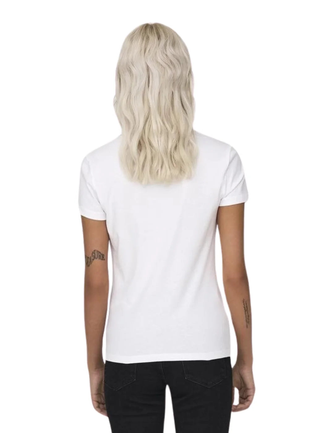 Camiseta Only Onlvibe Paris Blanco | Bicos de Fío