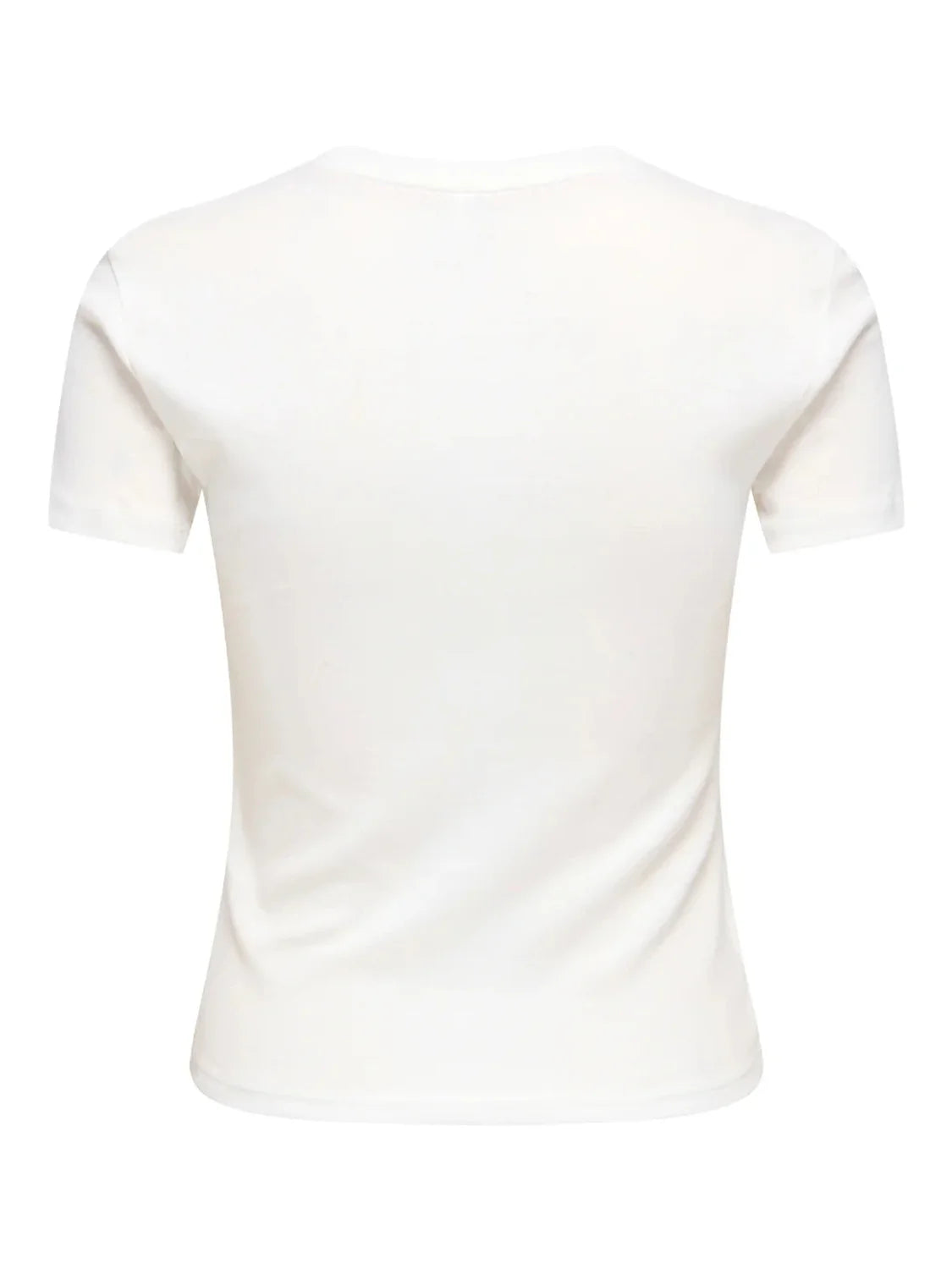 Camiseta ONLY Princess Orange Flower Blanco | Bicos de Fío