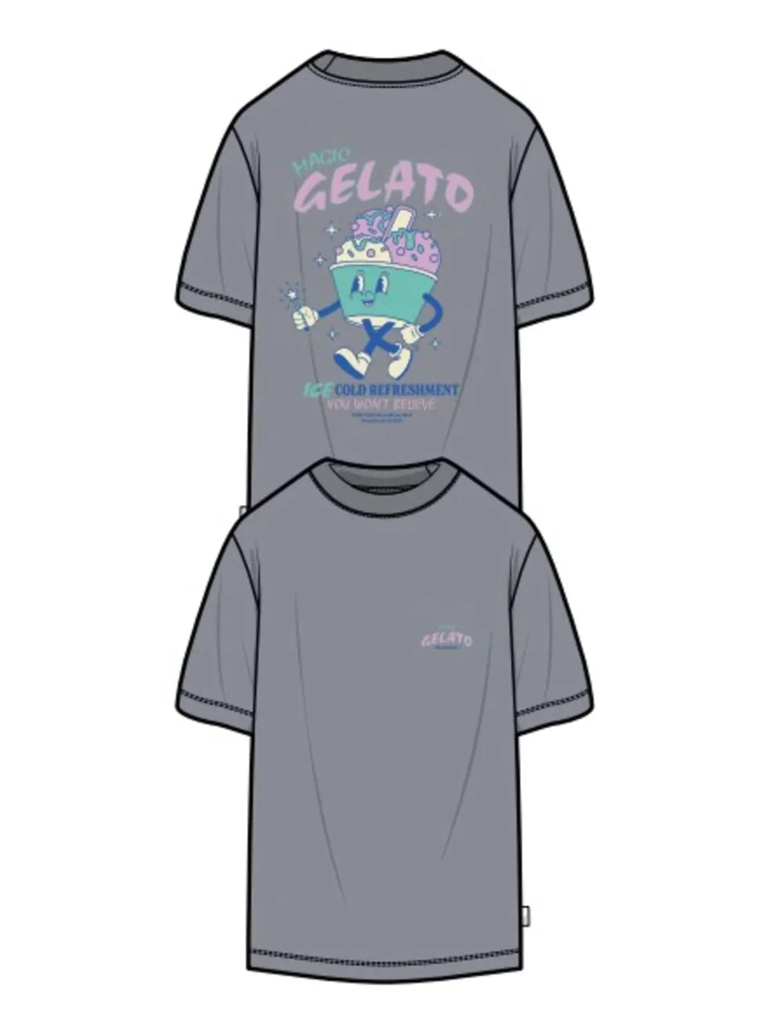 Camiseta ONLY&SONS Keane Gelato Gris | Bicos de Fío