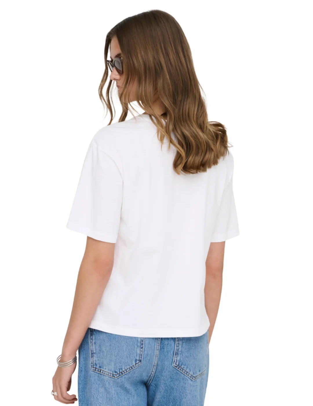 Camiseta ONLY Susan Pulse Blanco | Bicos de Fío