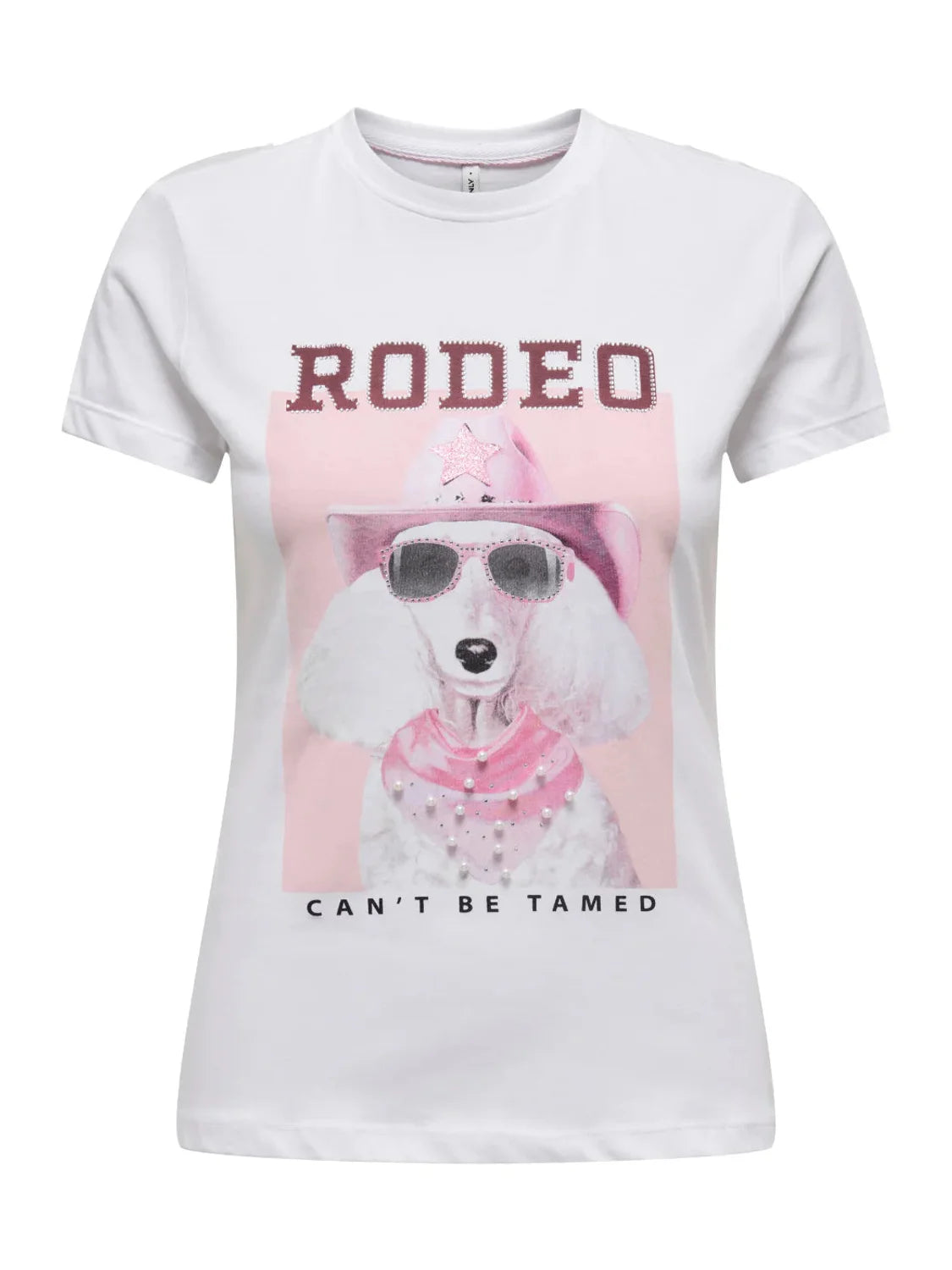 Camiseta ONLY Vibe Rodeo Blanco | Bicos de Fío