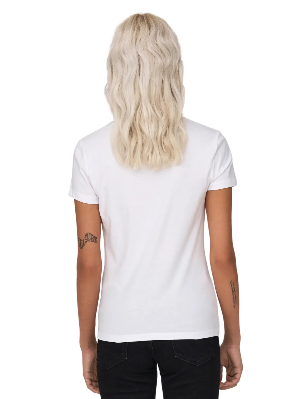 Camiseta ONLY Vibe Rodeo Blanco | Bicos de Fío