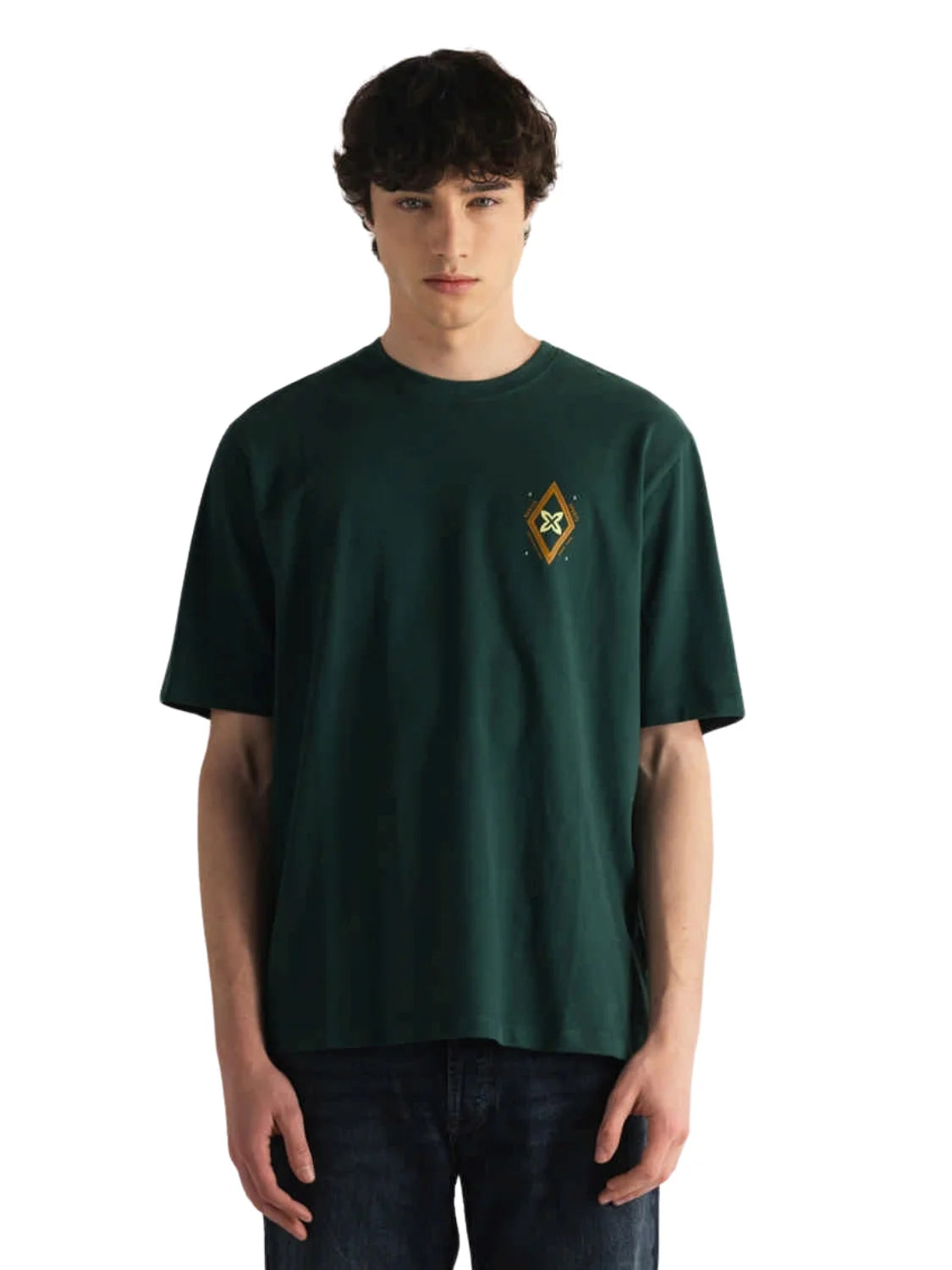Camiseta Oversize Munich Bear Verde | Bicos de Fío