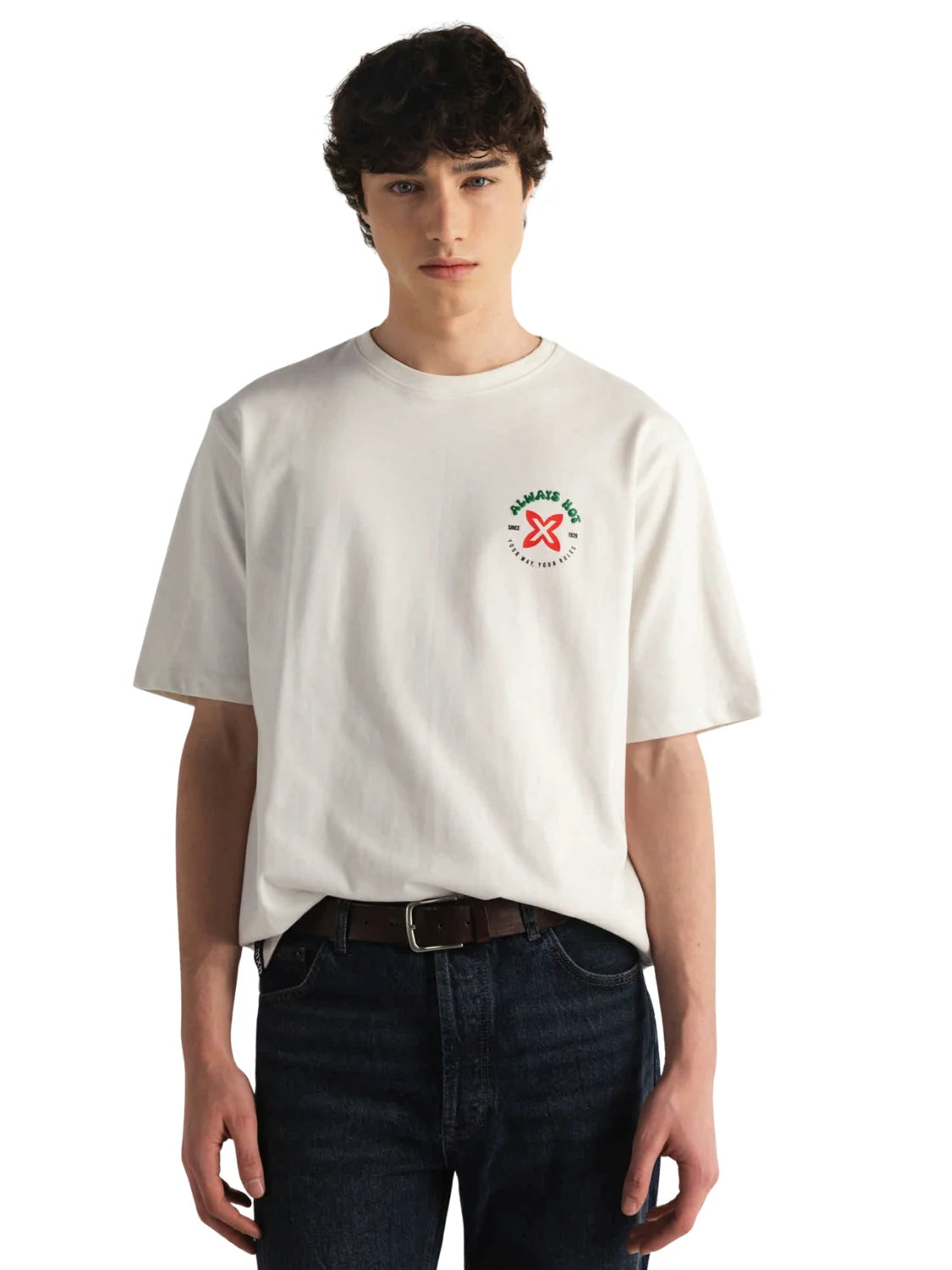 Camiseta Oversize Munich Chilly Blanco | Bicos de Fío
