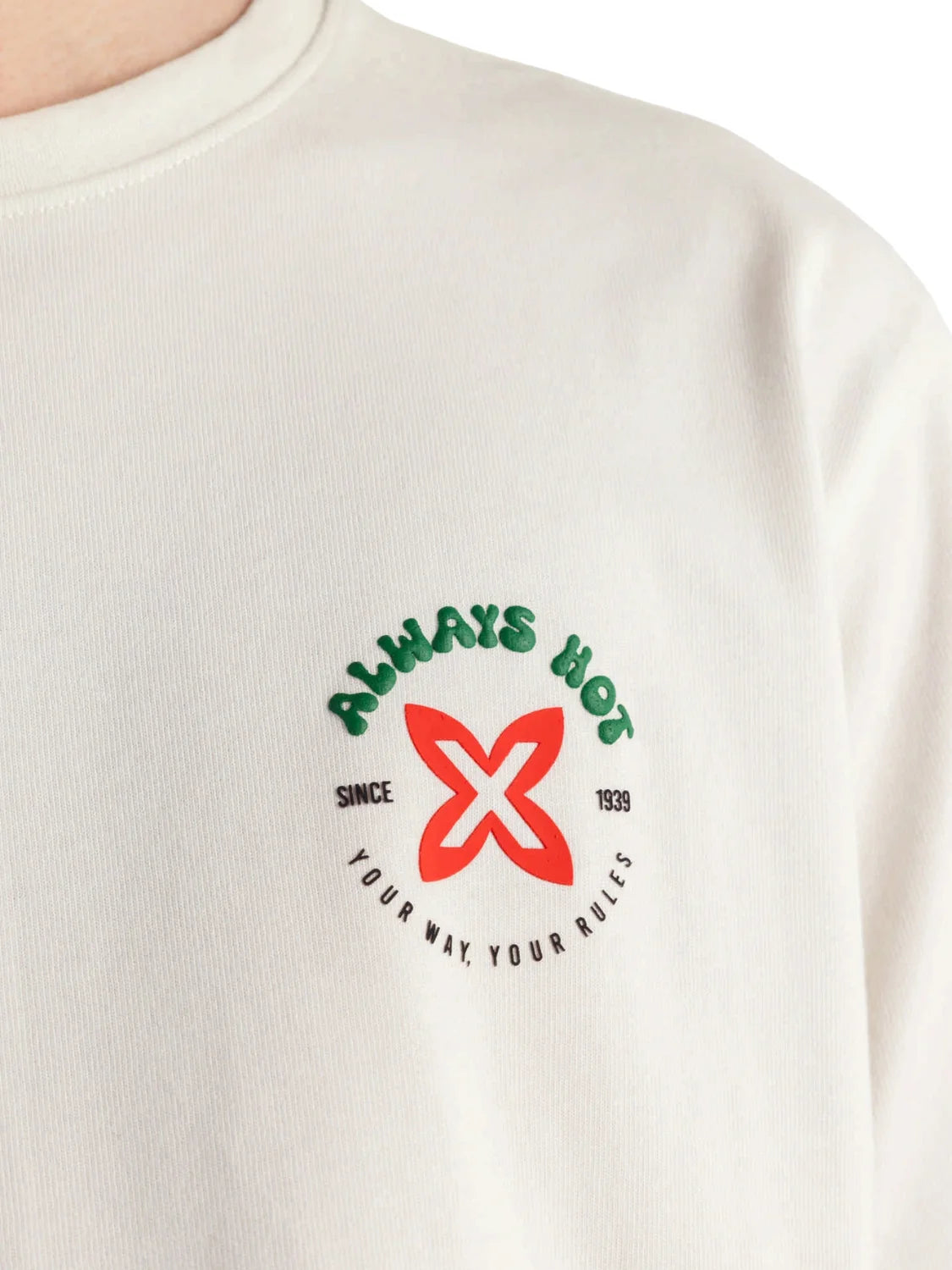 Camiseta Oversize Munich Chilly Blanco | Bicos de Fío