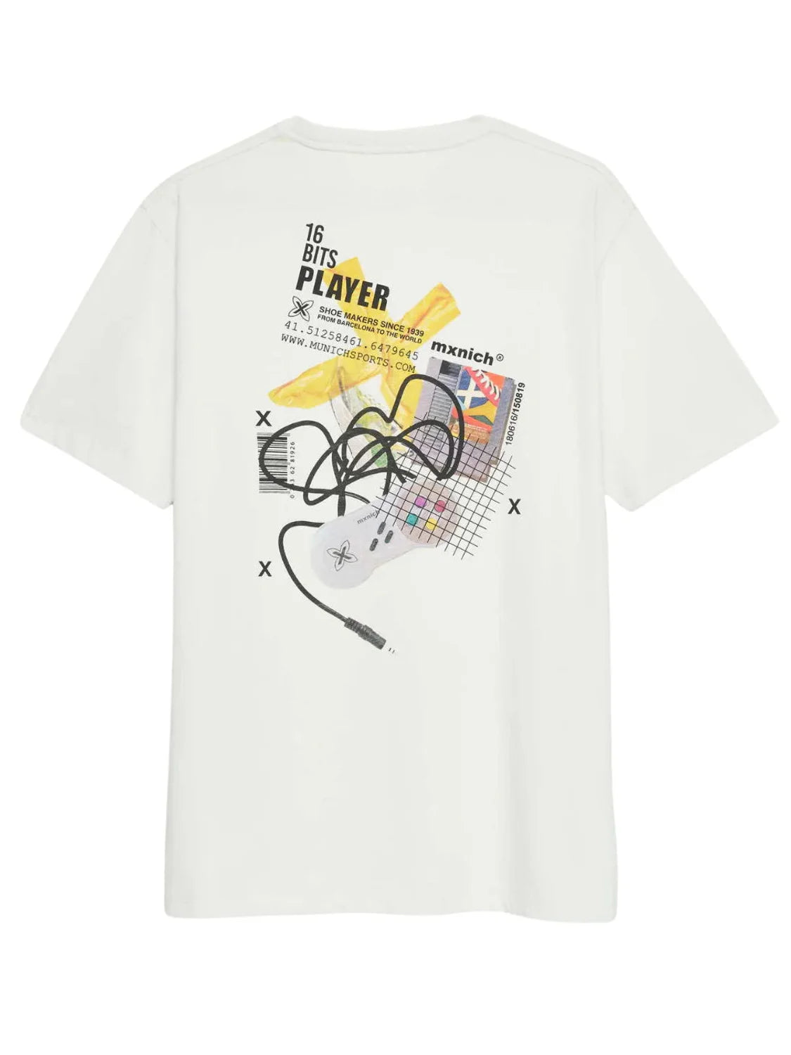 Camiseta Oversize Munich Gamer Blanco | Bicos de Fío