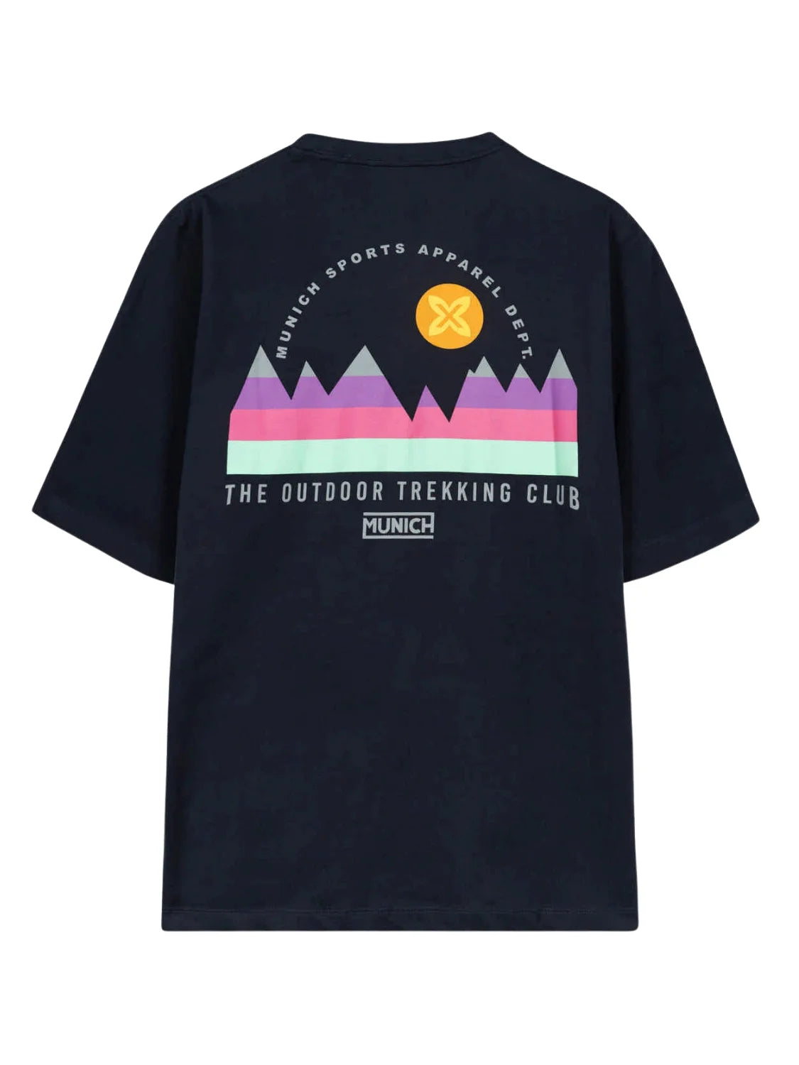 Camiseta Oversize Munich Trekking Azul Marino | Bicos de Fío