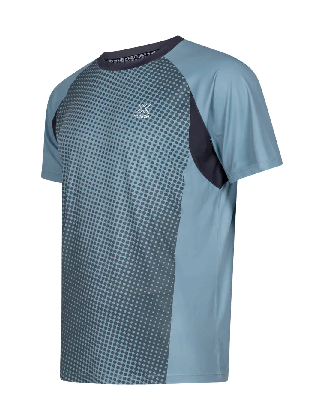 Camiseta Pádel Munich Serve Azul | Bicos de Fío