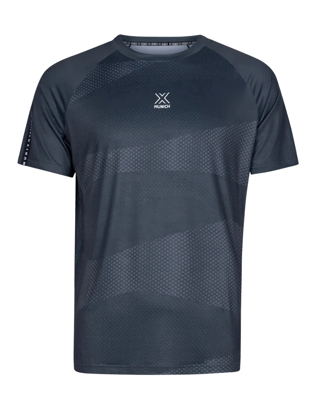 Camiseta Pádel Munich Smash Negro | Bicos de Fío