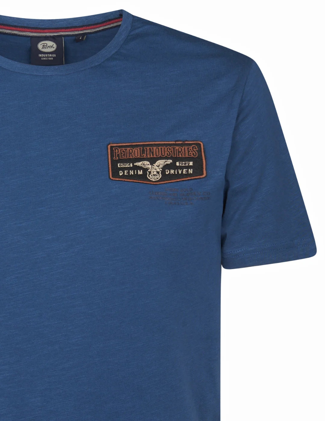 Camiseta Petrol Industries Parche Azul | Bicos de Fío