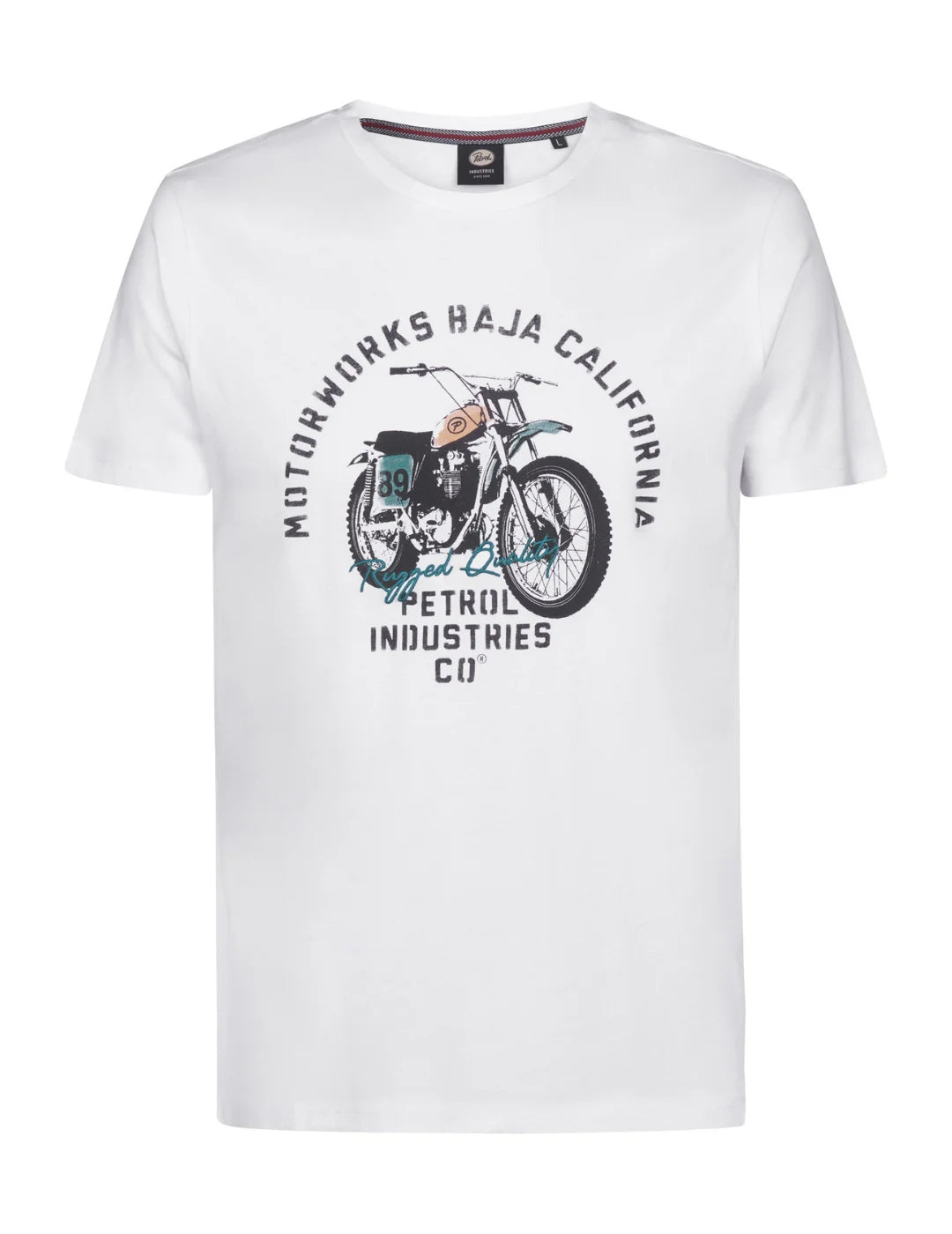 Camiseta Petrol Industries TSR707 Blanco | Bicos de Fío