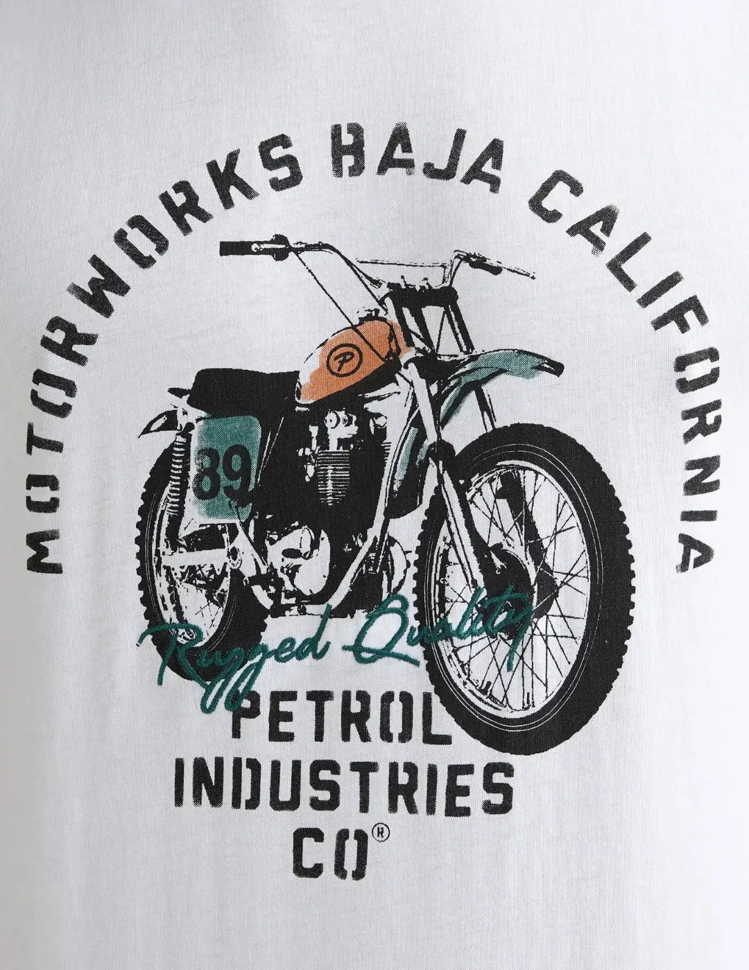 Camiseta Petrol Industries TSR707 Blanco | Bicos de Fío
