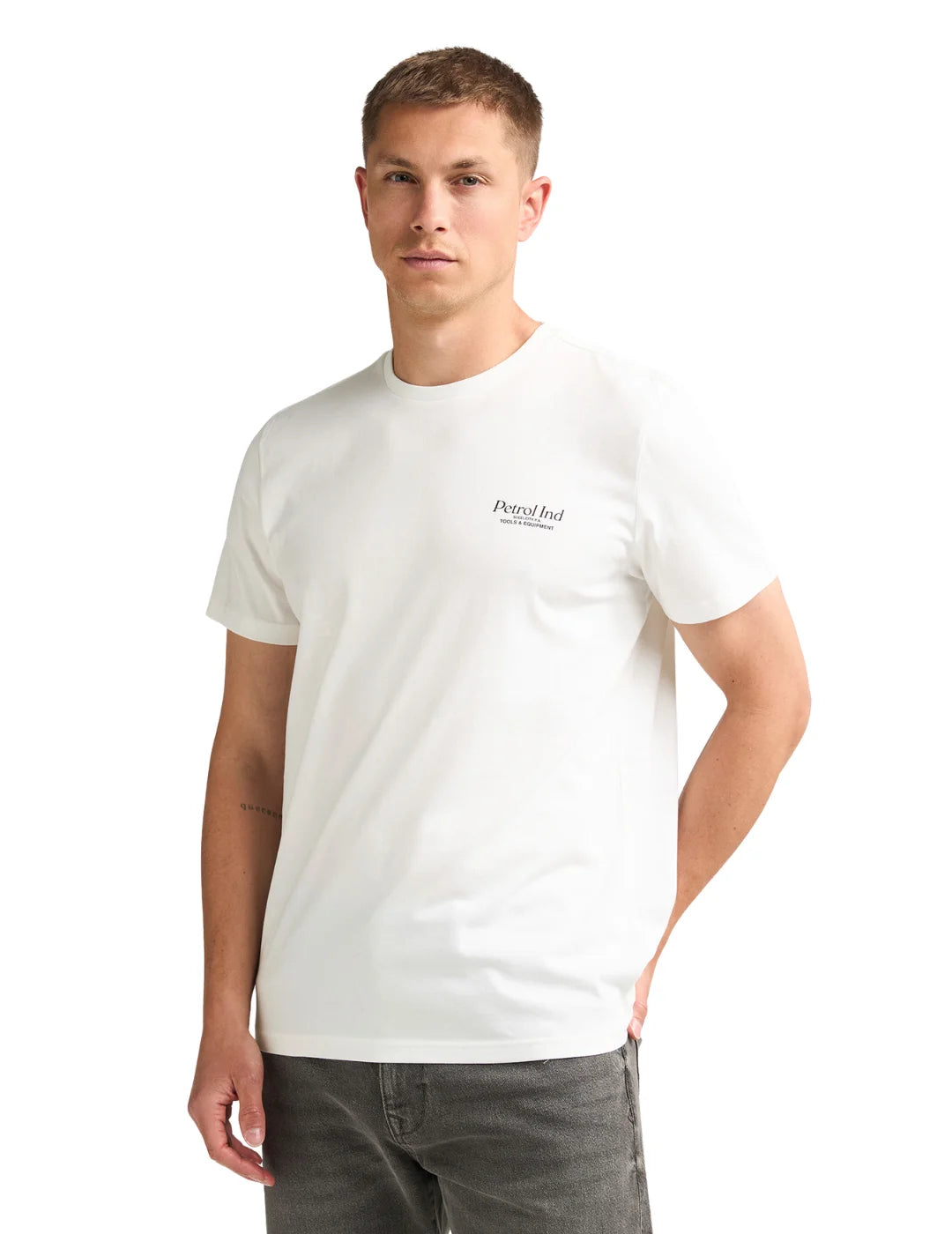 Camiseta Petrol Industries TSR606 White Frost | Bicos de Fío