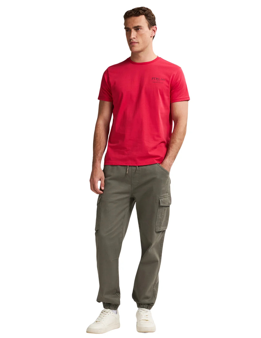 Camiseta Petrol Industries TSR603 Rojo | Bicos de Fío