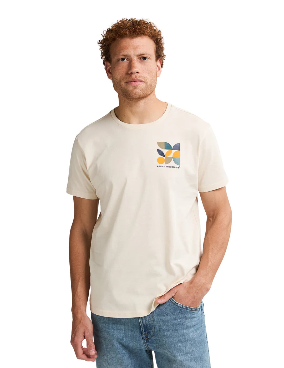 Camiseta Petrol Industries Oglala Beige | Bicos de Fío