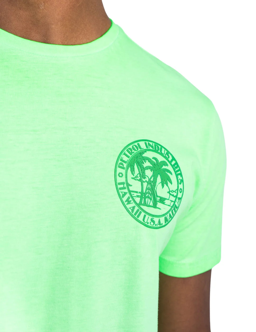 Camiseta Petrol Industries Sunglare Verde | Bicos de Fío