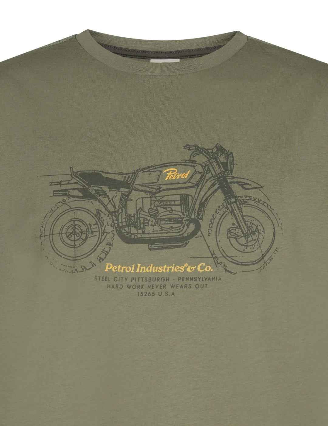 Camiseta Petrol Industries TSR139 Verde | Bicos de Fío