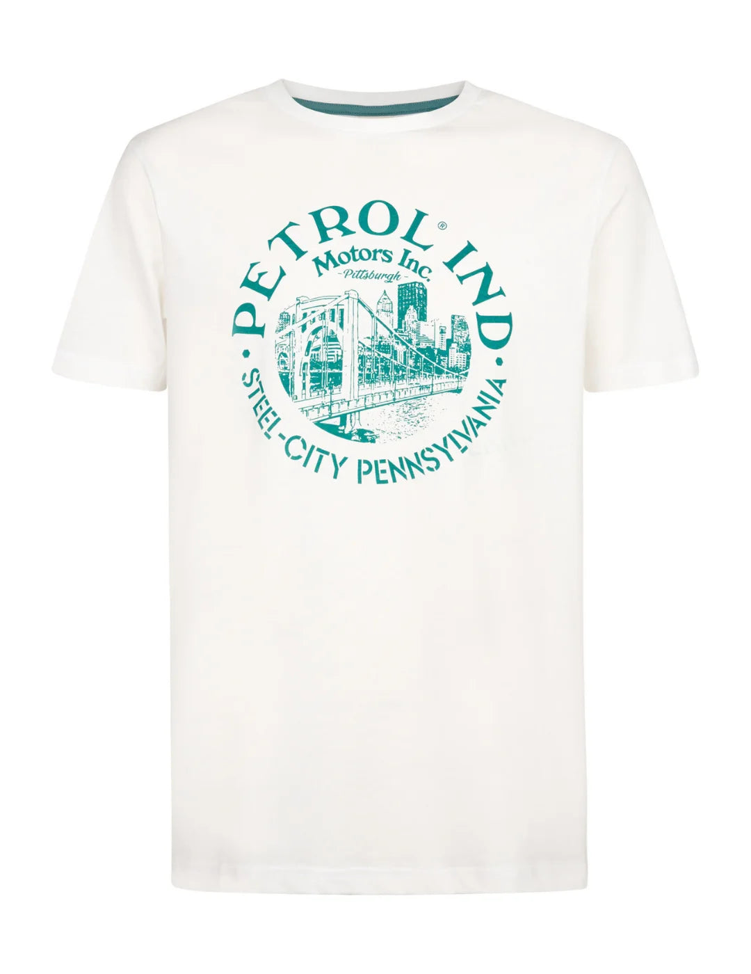 Camiseta Petrol Industries TSR860 White Frost | Bicos de Fío