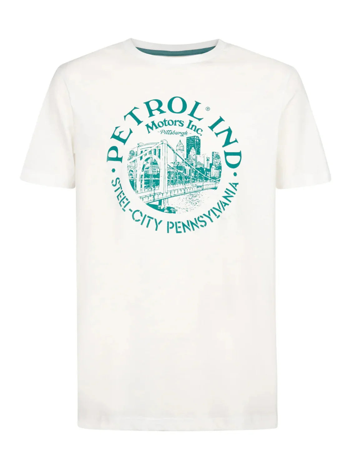 Camiseta Petrol Industries TSR860 White Frost | Bicos de Fío