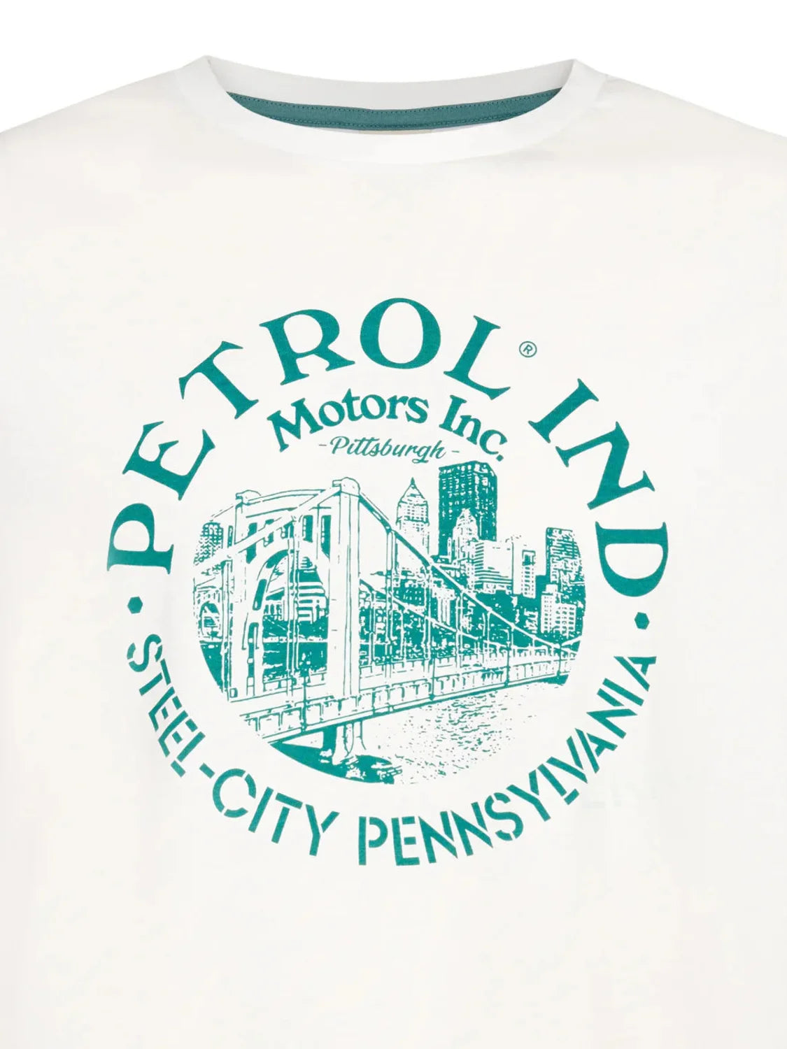 Camiseta Petrol Industries TSR860 White Frost | Bicos de Fío