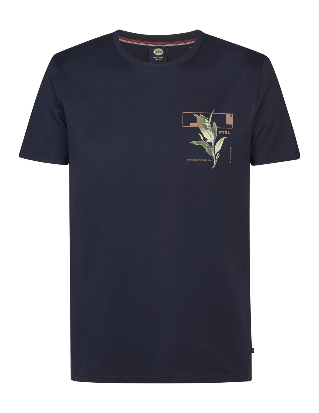 Camiseta Petrol Industries Zion Azul Marino | Bicos de Fío