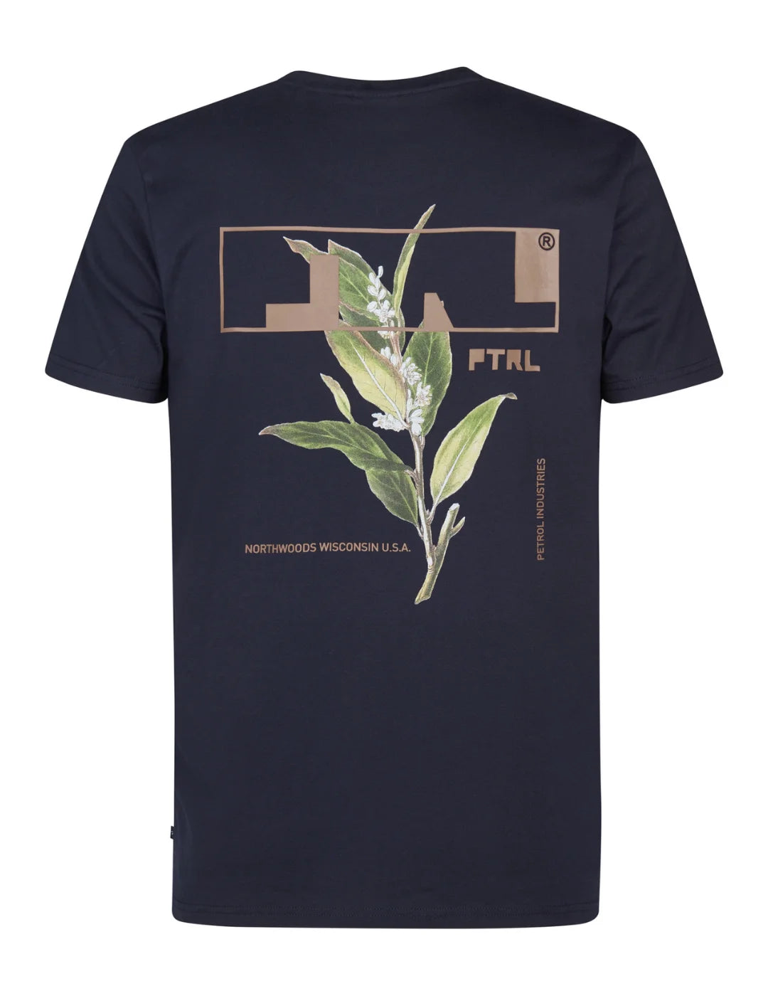 Camiseta Petrol Industries Zion Azul Marino | Bicos de Fío