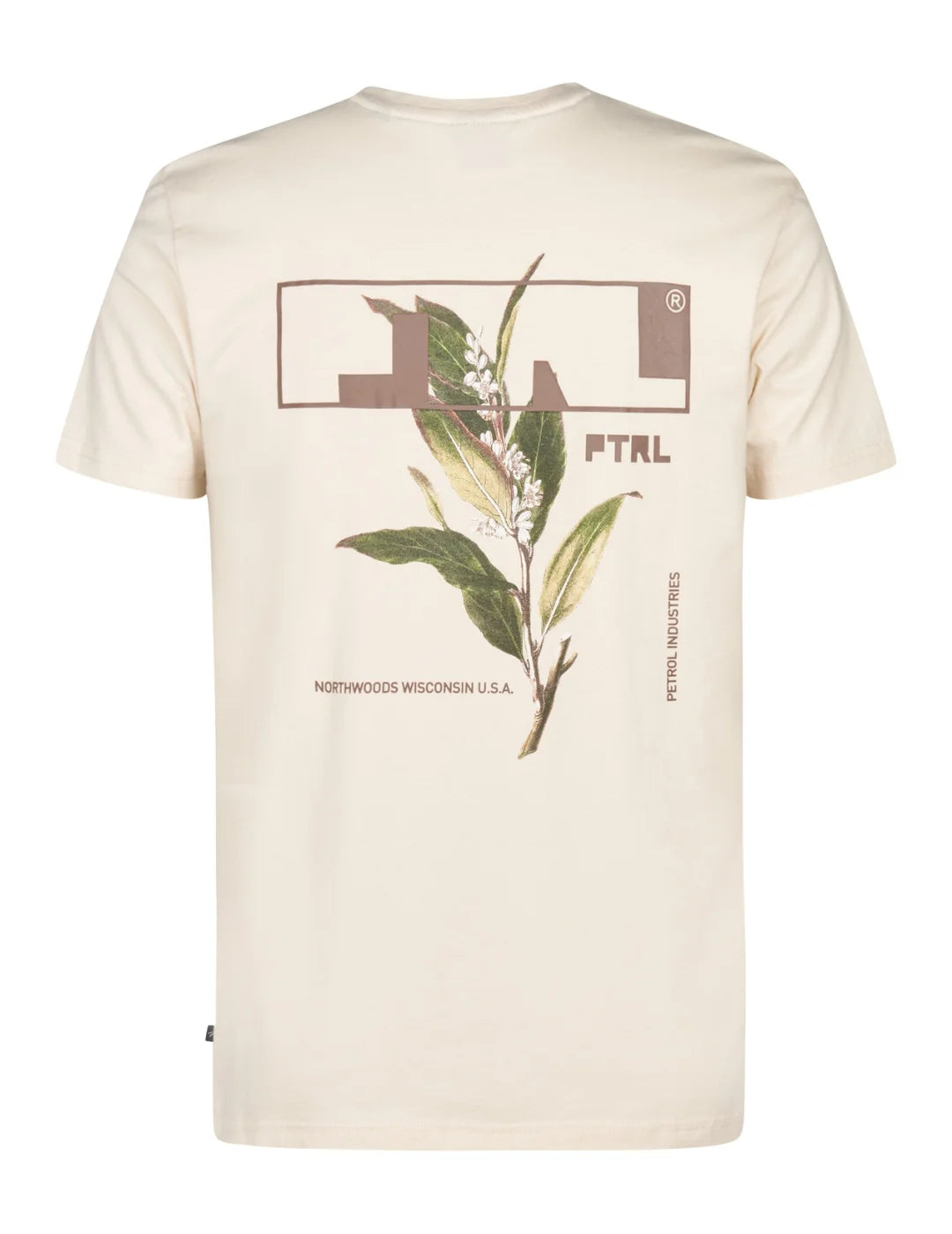 Camiseta Petrol Industries Zion Beige | Bicos de Fío