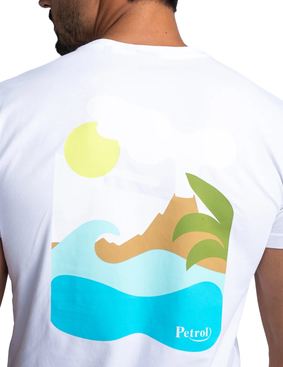 Camiseta Petrol Industries Summer Blanco | Bicos de Fío