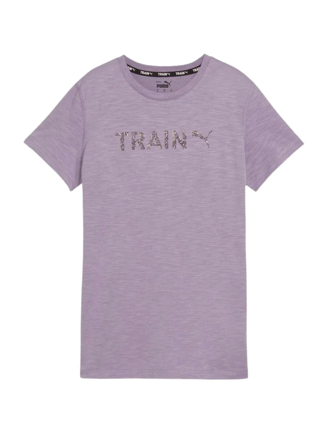 Camiseta PUMA Women's Graphic Tee Train Lila | Bicos de Fío