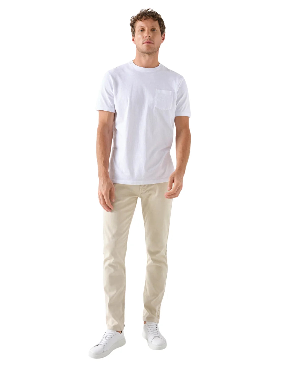 Camiseta Bolsillo Salsa Jeans Blanco - Bicos de Fío