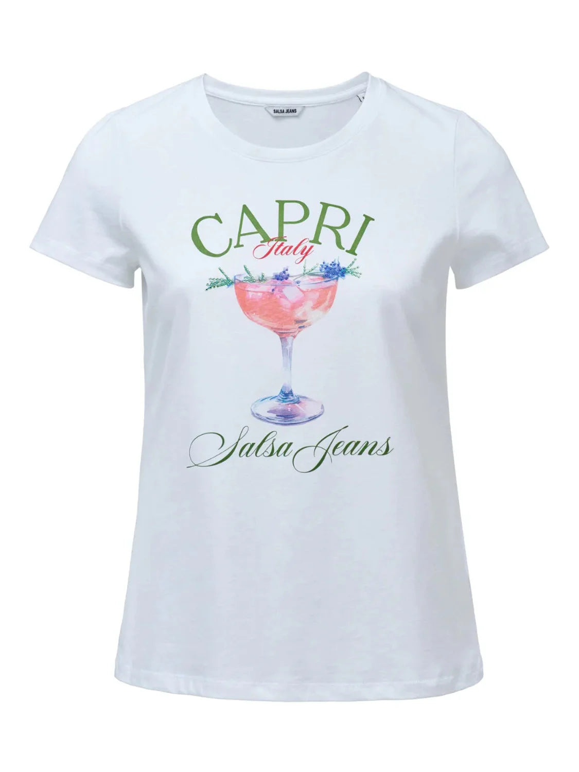 Camiseta Salsa Jeans Capri Blanco | Bicos de Fío