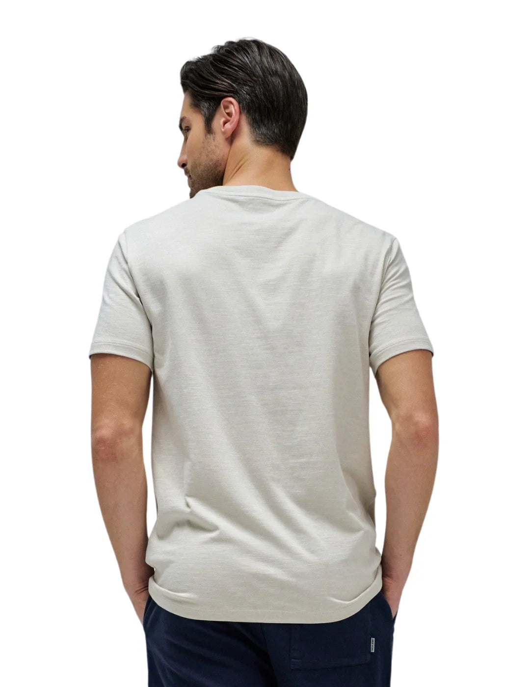 Camiseta Salsa Jeans Logo Washed Beige | Bicos de Fío