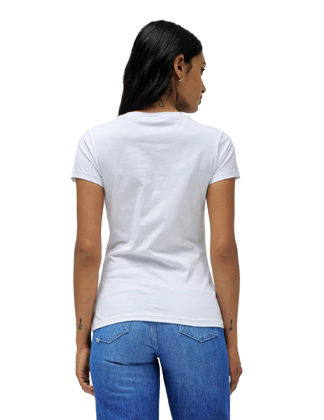 Camiseta Logo Bicolor Salsa Jeans Blanco | Bicos de Fío