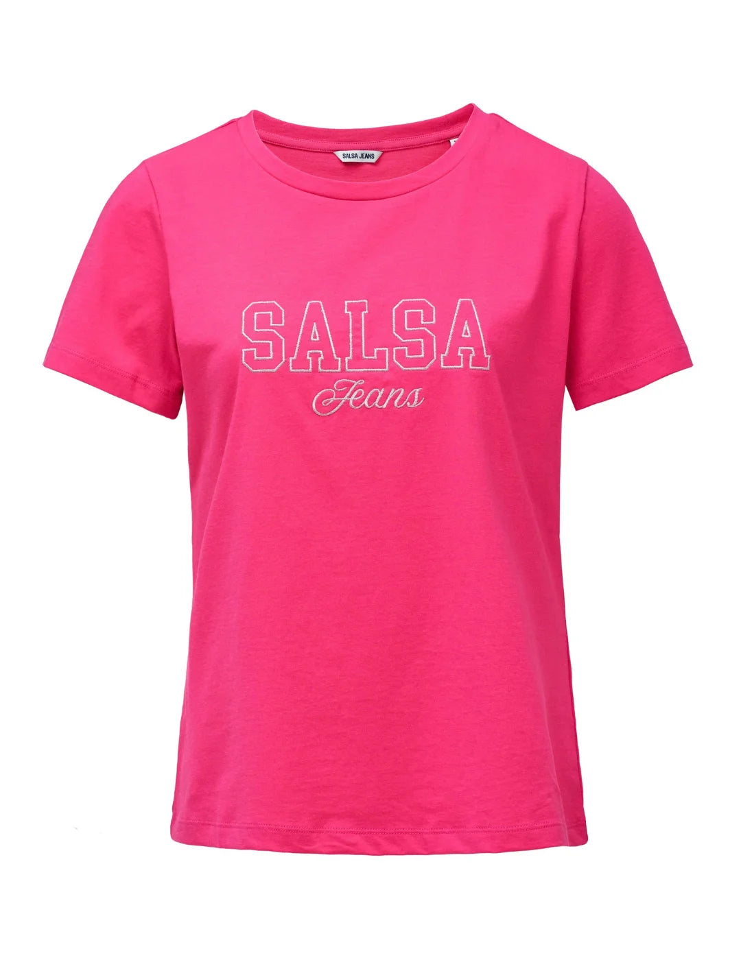 Camiseta Salsa Jeans Varsity Fucsia | Bicos de Fío