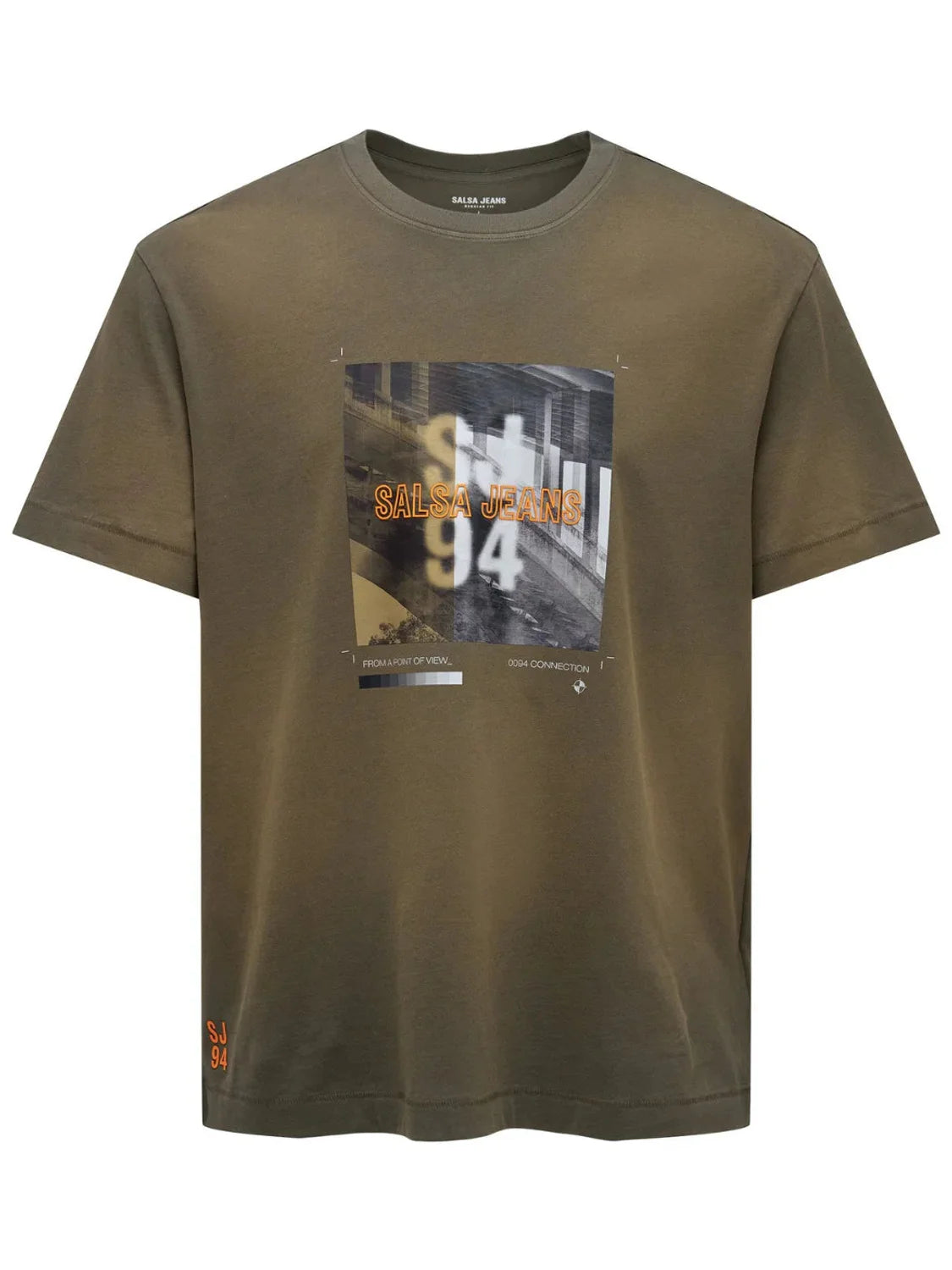 Camiseta Salsa Jeans Dye 3D Print Verde | Bicos de Fío
