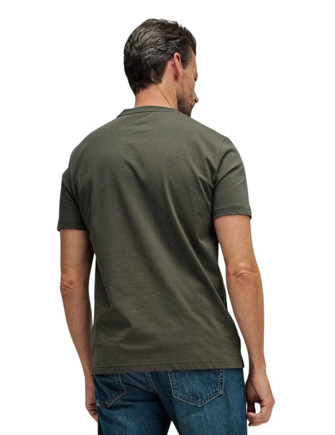 Camiseta Slim Salsa Jeans Branding Verde | Bicos de Fío