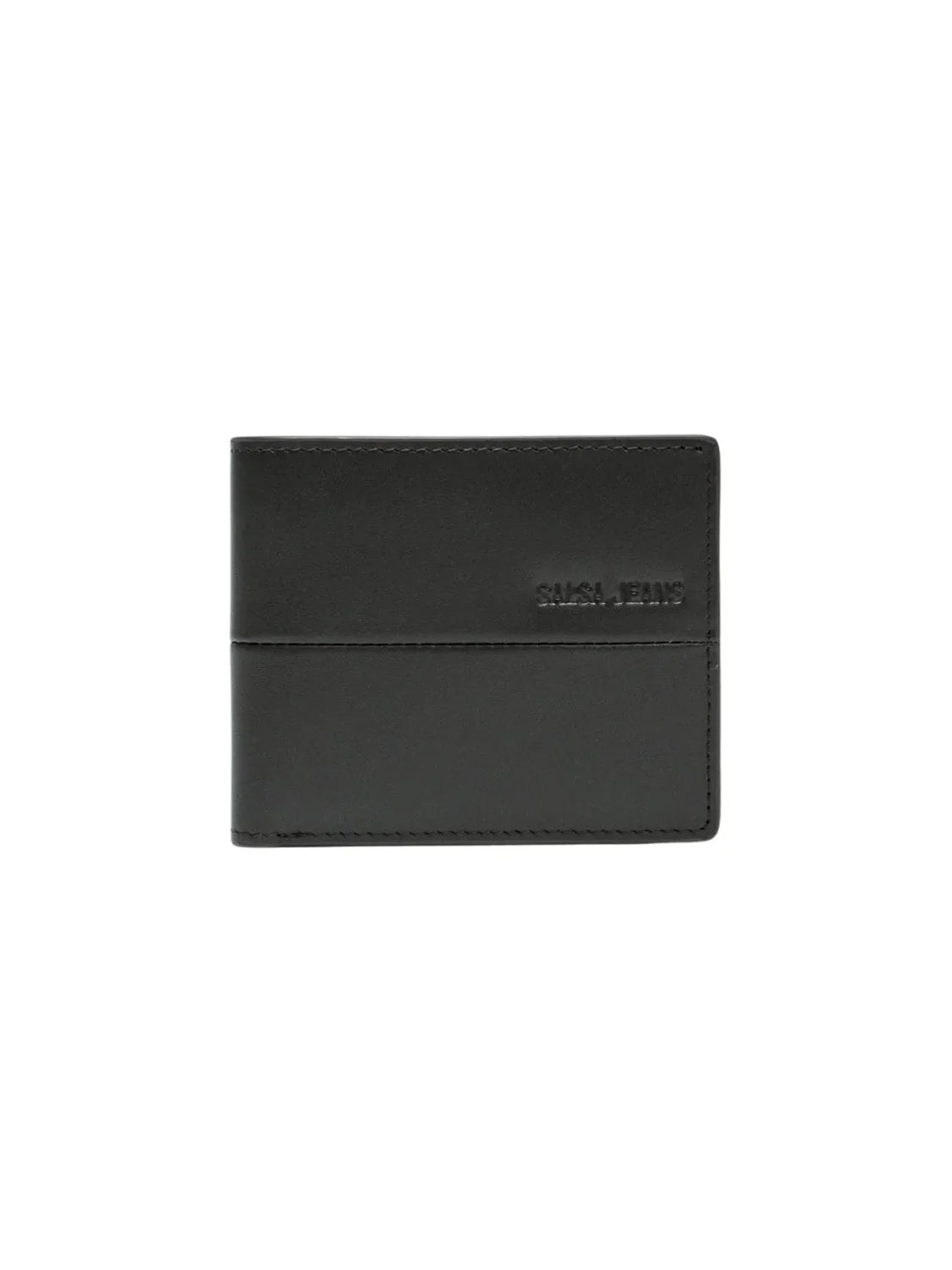 Cartera Piel Salsa Jeans Logo Relieve Marrón Dark | Bicos de Fío