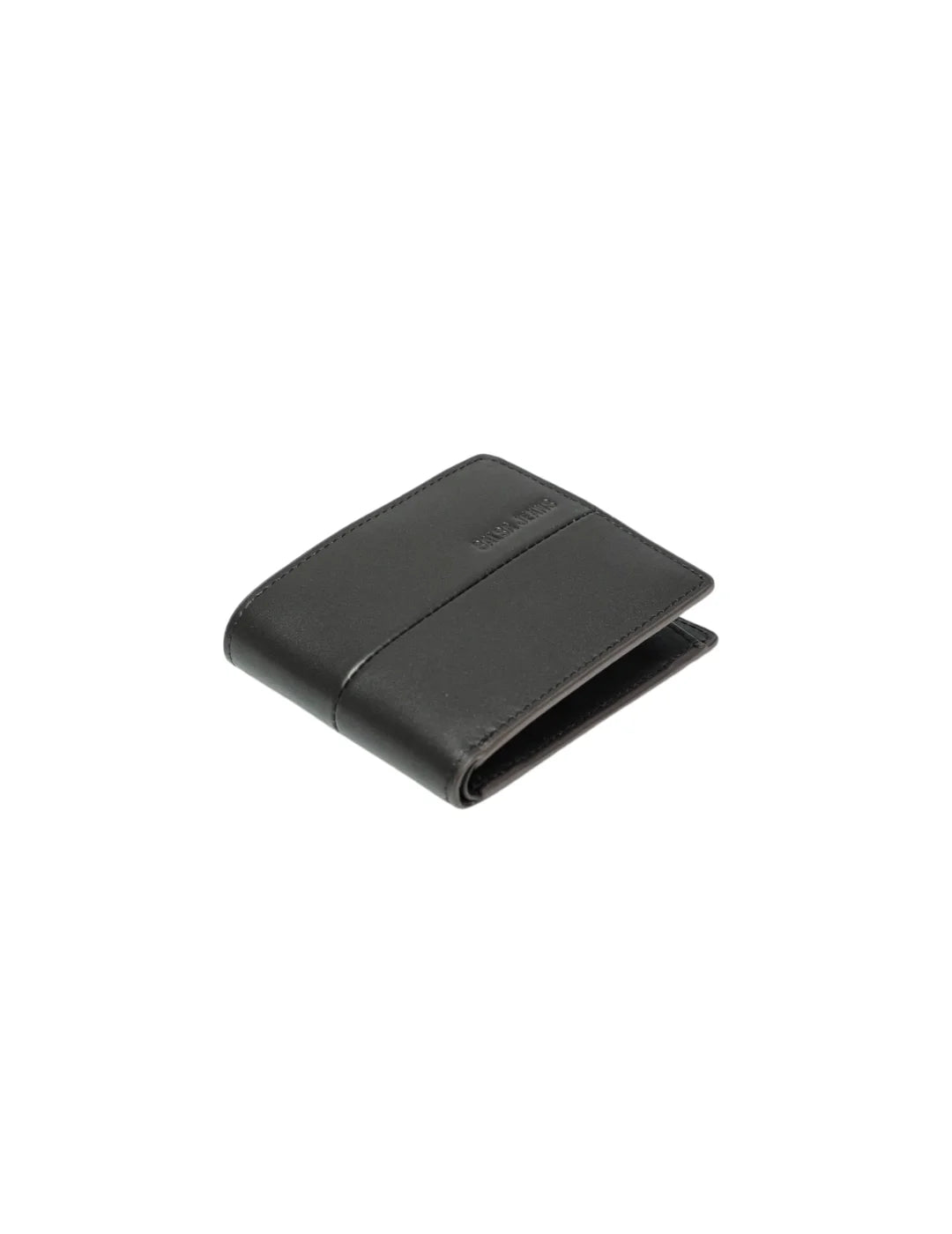 Cartera Piel Salsa Jeans Logo Relieve Marrón Dark | Bicos de Fío
