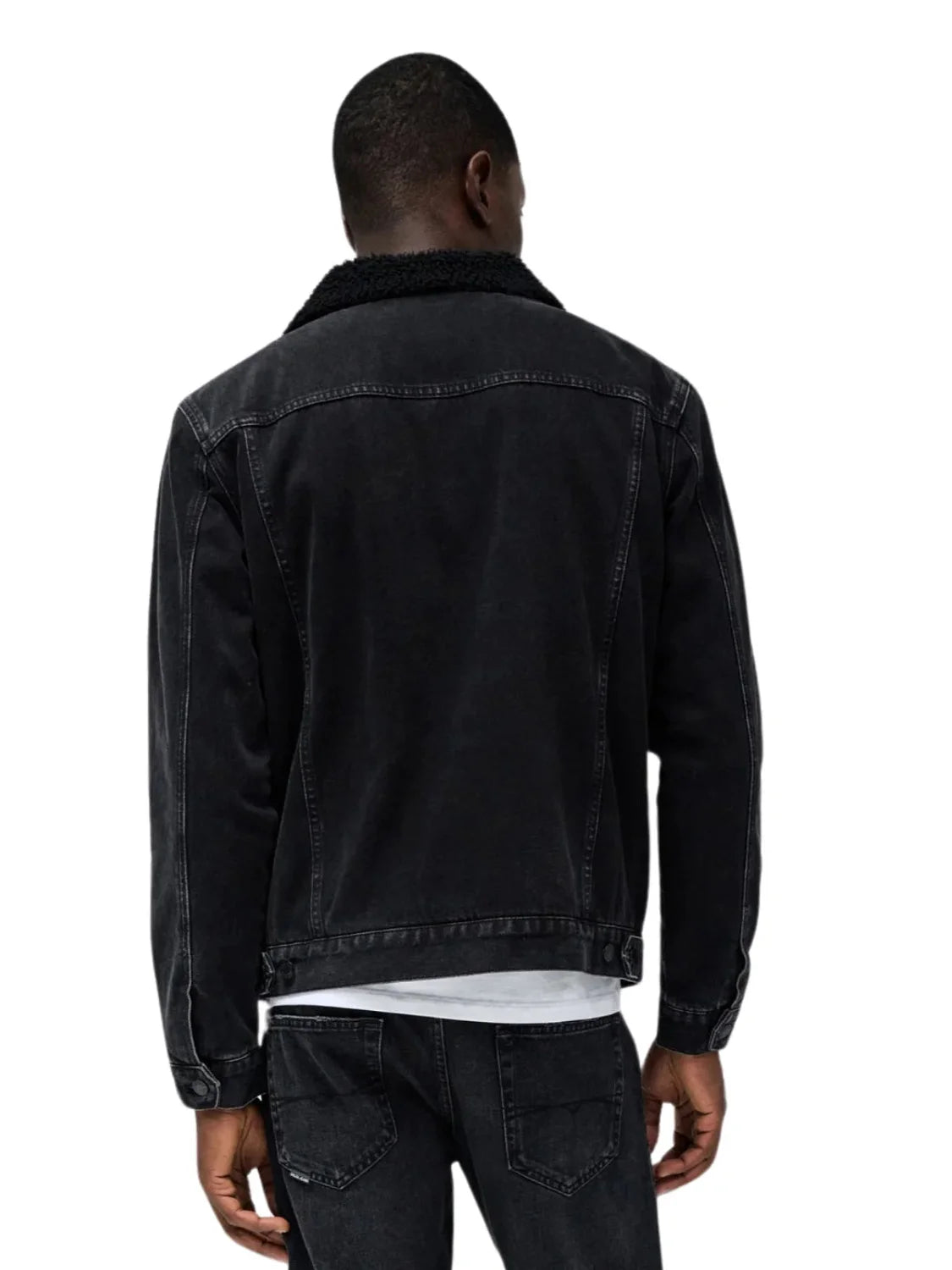 Chaqueta Vaquera Con Forro Salsa Jeans Negro | Bicos de Fío