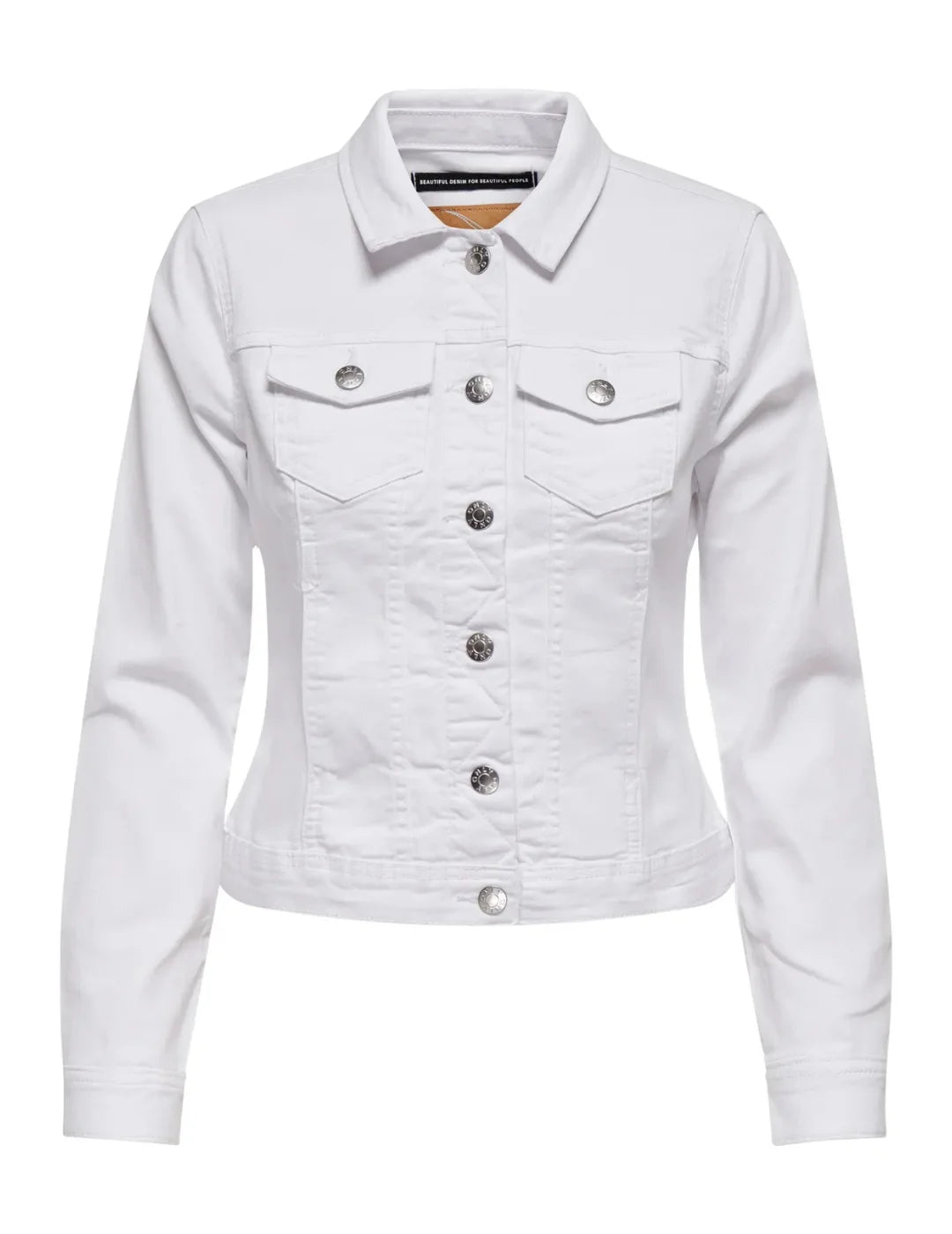 Cazadora Vaquera ONLY Wonder Blanco | Bicos de Fío