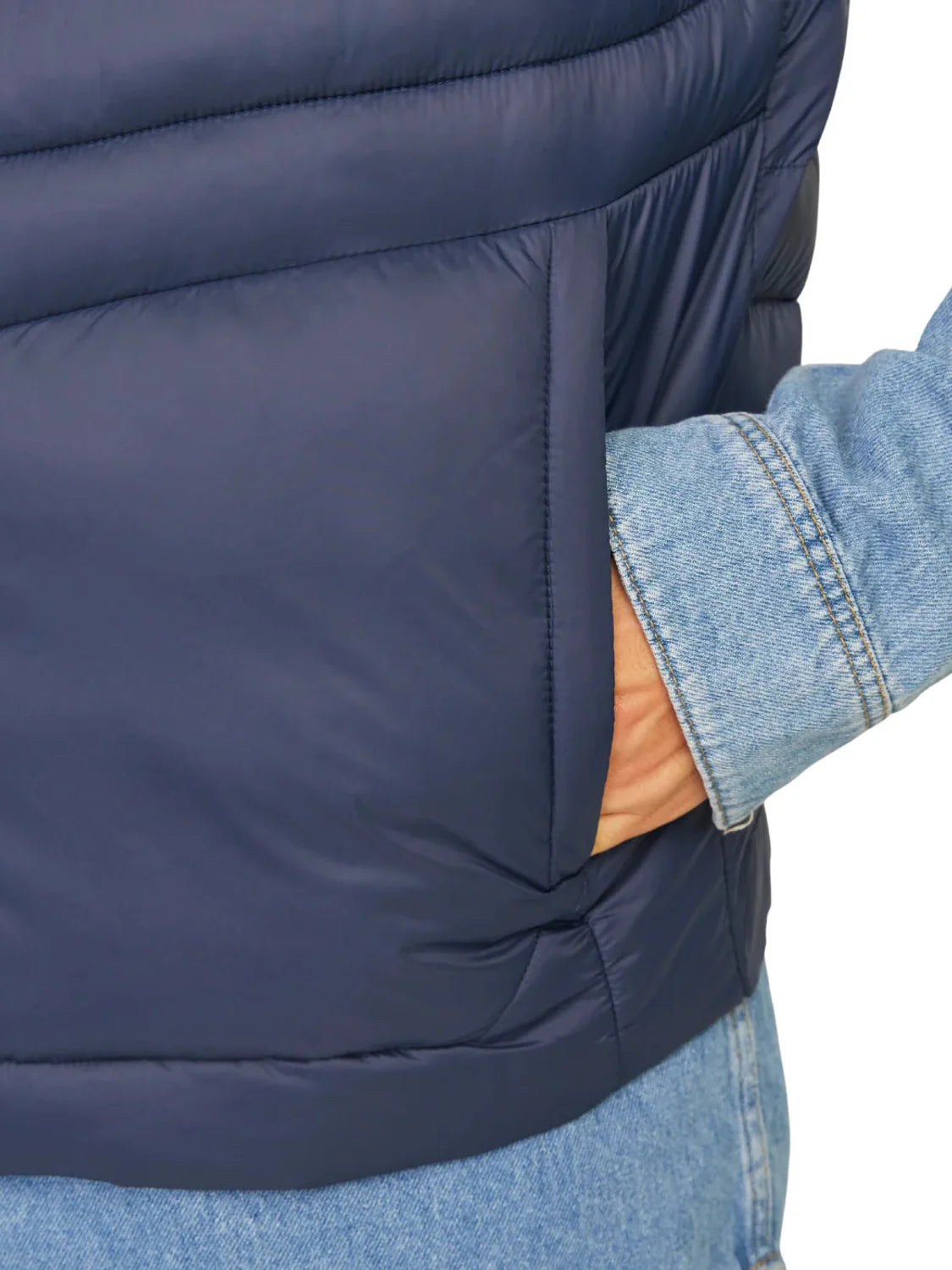 Chaleco Acolchado Jack&Jones Sprint Azul Marino | Bicos de Fío
