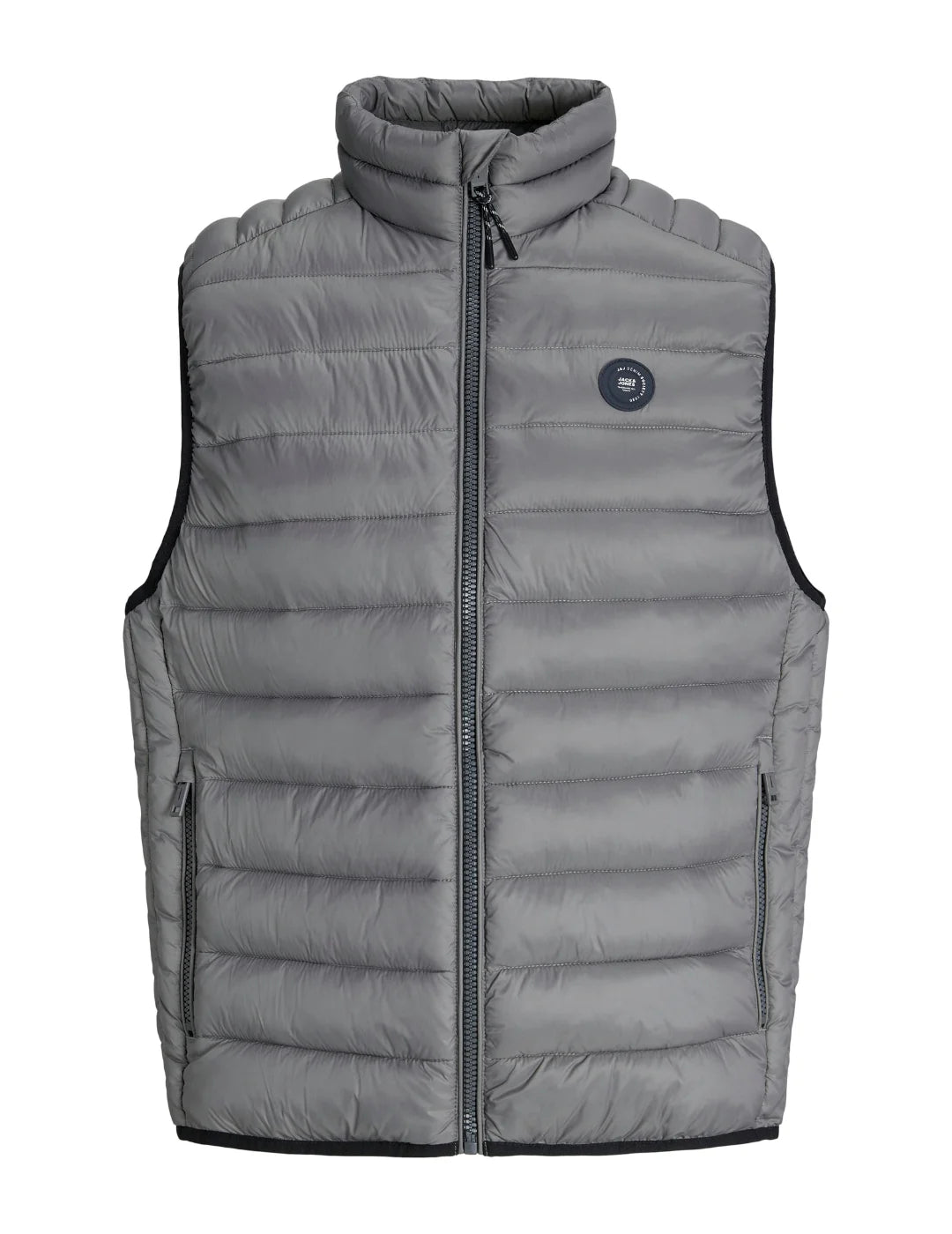 Chaleco Acolchado Jack&Jones Bradley Gris | Bicos de Fío