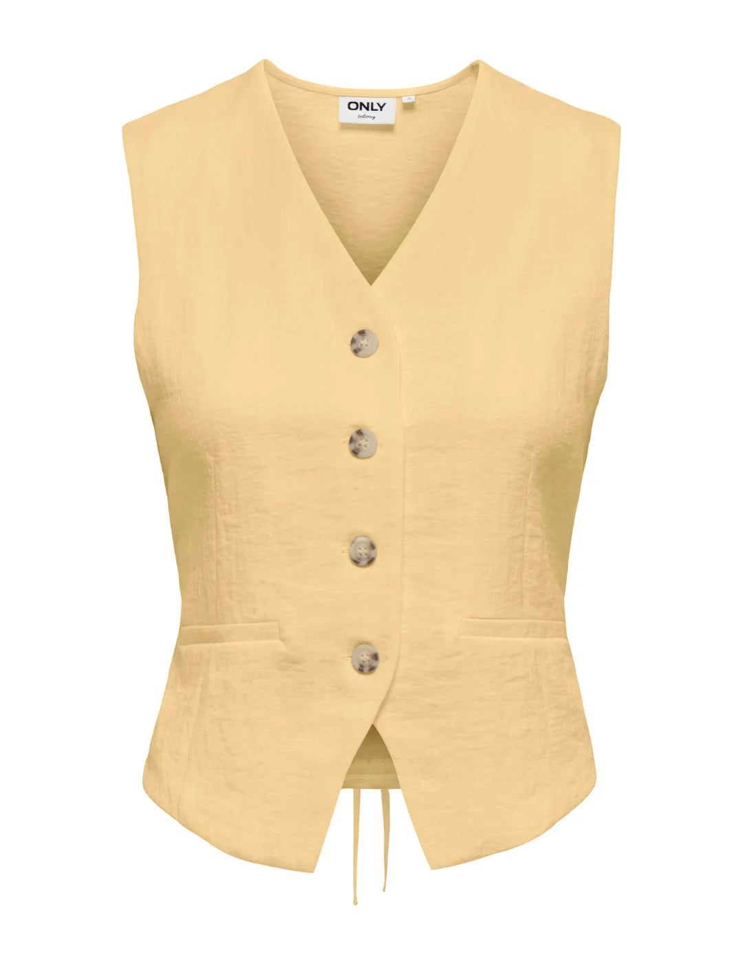 Chaleco ONLY Ita Amarillo | Bicos de Fío