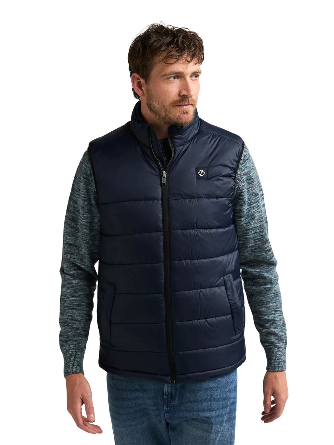 Chaleco Acolchado Petrol Industries Azul Marino WST107 | Bicos de Fío