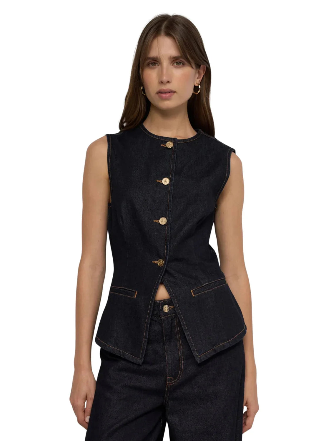 Chaleco Vaquero Salsa Jeans Azul | Bicos de Fío