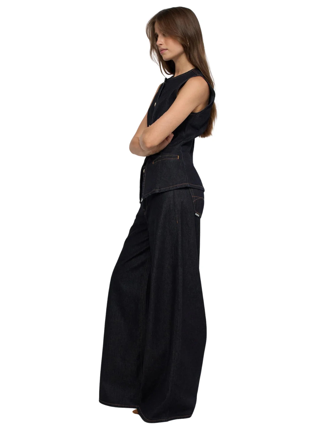 Chaleco Vaquero Salsa Jeans Azul | Bicos de Fío