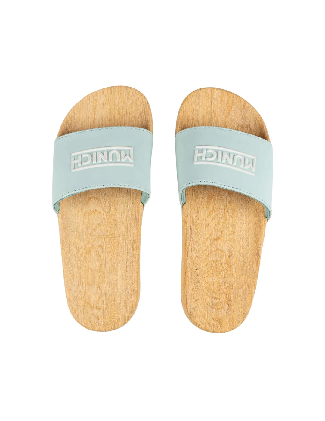Chancla Munich Flat Slider Wood 325 | Bicos de Fío